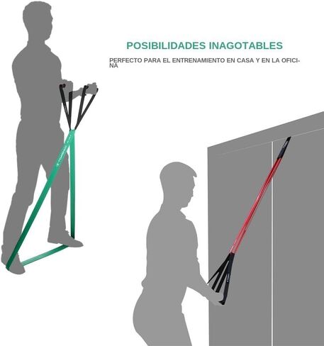 TOMSHOO 5 Packs Pull up Assist Bands, Resistance Bands with Straps Handles and Door Anchor, Stretch Bands,Exercise Bands with Guide for Fitness in Saudi Arabia