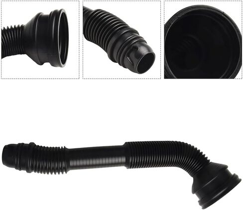 أنبوب خرطوم غسالة ممسحة الزجاج الأمامي لسيارة BMW X5 E70 2006-2013 LCI 2009-2013 ولسيارات BMW X6 E71 2007-2014 لسيارة Hybrid E72 2008-2011 OEM 61667162586 مقاومة للتآكل ومقاومة للاهتراء باللون الأسود in Kuwait