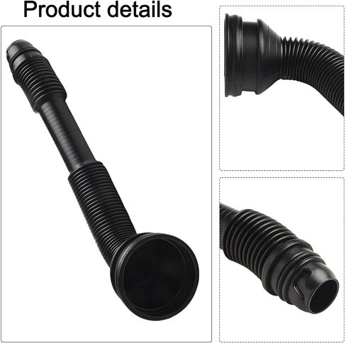 أنبوب خرطوم غسالة ممسحة الزجاج الأمامي لسيارة BMW X5 E70 2006-2013 LCI 2009-2013 ولسيارات BMW X6 E71 2007-2014 لسيارة Hybrid E72 2008-2011 OEM 61667162586 مقاومة للتآكل ومقاومة للاهتراء باللون الأسود in Kuwait
