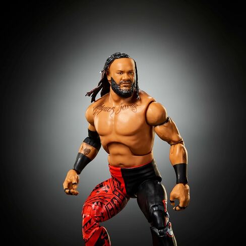 Mattel WWE Elite Action Figure & Accessories، مجموعة السلسلة رقم 125، جاكوب فاتو القابلة للتجميع مقاس 6 بوصات مع 25 نقطة مفصلية وأيدي قابلة للتبديل in Kuwait