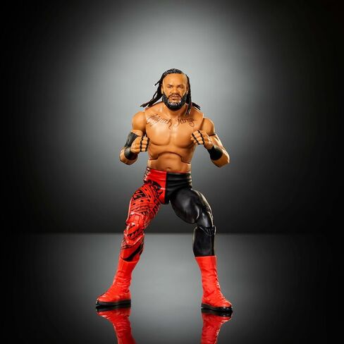 Mattel WWE Elite Action Figure & Accessories، مجموعة السلسلة رقم 125، جاكوب فاتو القابلة للتجميع مقاس 6 بوصات مع 25 نقطة مفصلية وأيدي قابلة للتبديل in Kuwait