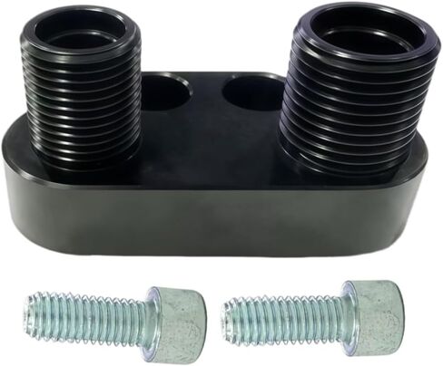 SD7B10 7176 Sanden محول ضاغط التيار المتردد المناسب 6061-T6 سبائك الألومنيوم مصقول النهاية باللون الأسود، تركيبات موصل سريع A/C in Kuwait