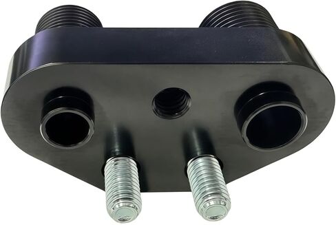 SD7B10 7176 Sanden محول ضاغط التيار المتردد المناسب 6061-T6 سبائك الألومنيوم مصقول النهاية باللون الأسود، تركيبات موصل سريع A/C in Kuwait