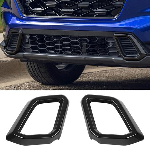 ZZEQYG ABS مادة غطاء المصد الأمامي السفلي غطاء شريطي متوافق مع ملحقات Honda CRV Hybrid 2023-2026 لـ CR-V Hybrid Sport Touring واقي المصد الأمامي قطعتان in Kuwait