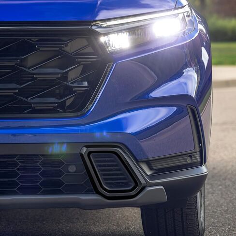 ZZEQYG ABS مادة غطاء المصد الأمامي السفلي غطاء شريطي متوافق مع ملحقات Honda CRV Hybrid 2023-2026 لـ CR-V Hybrid Sport Touring واقي المصد الأمامي قطعتان in Kuwait