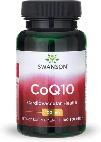 سوانسون CoQ10 - دعم مضادات الأكسدة للطاقة - مكمل الإنزيم المساعد Q10 - (100 كبسولة هلامية، 100 مجم لكل منها) in Saudi Arabia