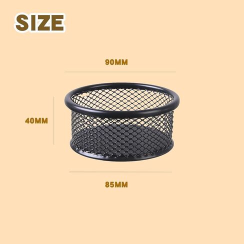 2 Pcs Paper Clip Holder Mesh Desk Organizer with Pen Tray Binder Clips Dispenser Sturdy Metal Storage Tray for Office Desktop Accessories Organizing Paperclips Pens and Small Supplies in Kuwait