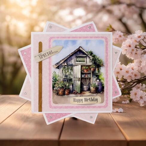 Katy Sue Die Cut Decoupage – Gardener's Choice (Pack of 12) – Garden Themed Designs for Layered Card Making – Premium 150gsm Paper – UK Made Card Making in Kuwait