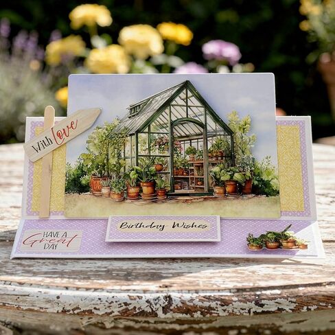 Katy Sue Die Cut Decoupage – Gardener's Choice (Pack of 12) – Garden Themed Designs for Layered Card Making – Premium 150gsm Paper – UK Made Card Making in Kuwait
