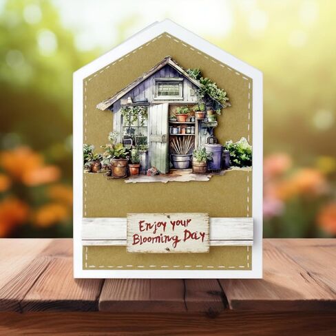Katy Sue Die Cut Decoupage – Gardener's Choice (Pack of 12) – Garden Themed Designs for Layered Card Making – Premium 150gsm Paper – UK Made Card Making in Kuwait