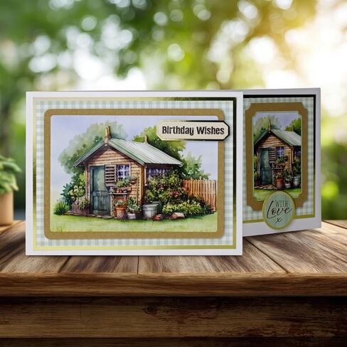 Katy Sue Die Cut Decoupage – Gardener's Choice (Pack of 12) – Garden Themed Designs for Layered Card Making – Premium 150gsm Paper – UK Made Card Making in Kuwait
