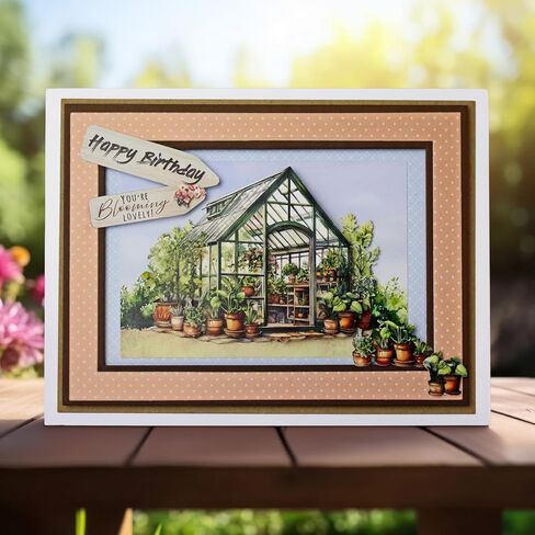 Katy Sue Die Cut Decoupage – Gardener's Choice (Pack of 12) – Garden Themed Designs for Layered Card Making – Premium 150gsm Paper – UK Made Card Making in Kuwait