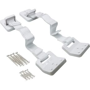 Little Chicks Anti-Tip Hinged Furniture Baby Safety Wall Anchors, Adjustable Strap & Maximum Strength Security - 2 Pack - Model CK035 in Kuwait