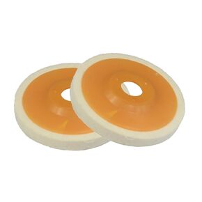 𝐉𝐔𝐍𝐋𝐈𝐗𝐍 4.5" x 7/8" Inch Wool Felt Polishing Wheel Disc,Compressed Wool Felt Buffing Wheel Discs Wool Felt Disc Polishing Buffing Wheel Pad for Angle Grinder(Pack of 2)