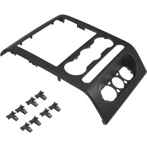 uxcell Front Dash Radio Bezel Center Trim Panel Cover for Ford F-150 2004 2005 2006 2007 2008 No.68414-ED50C Dash Panel Cover Bezel Trim
