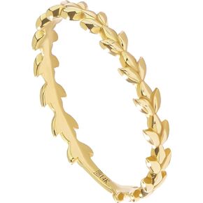 14k Solid Gold Stacking Rings for Women Thin Real Gold Dainty Rings Stackable Rings Colored Cubic Zirconia Rings Thin Everyday Rings