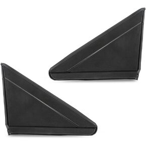 PIT66 Mirror Flag Applique w/o Trim Compatible with Chrysler Town & Country 2008-2016 Mini Passenger Van/Fit Dodge Grand Caravan 2008-2020 LH & RH Exterior Side View Mirror Triangle Trim