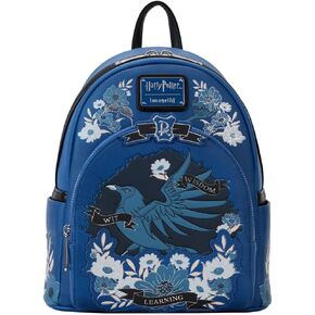 Loungefly Harry Potter Ravenclaw House Floral Tattoo Mini Backpack