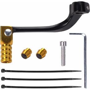 Alloy Aluminium Gear Shifter Lever Fits for Motorcycle CRF BSE 110 TTR 125 Motorcycle 250cc 110cc 50cc Dirt Pit Bike（Gold/Black）…
