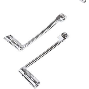 Motorcycle Heel Toe Shift Lever Front Rear Levers w/Shifter Pegs Fit for Harley FL Softail1986-2017 Touring Road King Road Glide Street Glide Electra Glide 1988-2024 Trike 2008-later Chrome