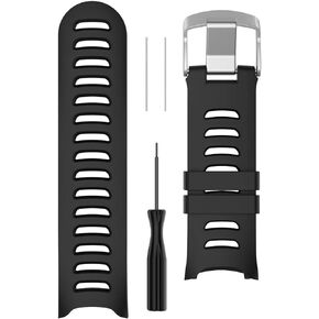 MOTONG Compatible for Garmin Forerunner 610 Replacement Band Silicone Replacement Wriat Band Strap For Garmin Forerunner 610