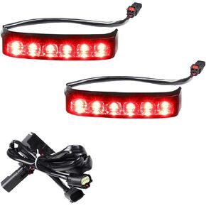 مجموعة مصابيح خلفية LED مدخنة لفرامل الدراجات النارية، إشارات انعطاف مدمجة متوافقة مع Harley Touring FLHTK Ultra Limited Road Glide Street Glide in Kuwait