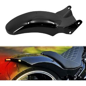 HDBUBALUS Motorcycle Rear Fender with LED Lights Turn Signal Brake Light Kit Fit for Harley Softail Fat Boy FXBRS 2018-2023