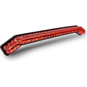 TRUE MODS LED 3rd Brake Center Tail Light for Polaris RZR XP 1000 Turbo Sportsman 1000 XP 2019 2020 2021 2022 UTV [Thunder Design] [DOT-Rated] [F1-Blinker Brake] - Smoked