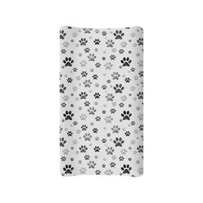 Changing Pad Covers for Boys Girls, Animal Paw Print Diaper Changing Table Pad Cover Soft Comfy Changing Mat Covers for 32"x16" Contoured Pad