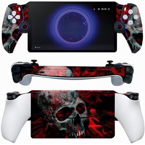 Vinyl Skin Sticker Decal for PS Portal Remote Player Console - Blood Skull