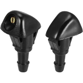 فوهة نحاسية لغسالة الزجاج الأمامي - بديلة لسيارة HONDA ACURA 1987-1995 CIVIC، 2002 - تحل محل OEM #: 76810-S10-A02، مجموعة رذاذ نحاسية ممتازة (عبوة من قطعتين)