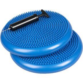 Balance Disc for Chair Wiggle Seat for Sensory Kids Wobble Cushion for Desk Office Exercise - Improve Stability Core Strength Posture Attention - 13" Diameter 2 Pack with Hand Pump