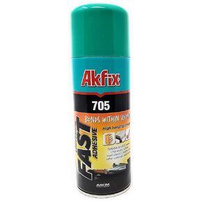 Akfix 705 Spray Adhesive Activator - Cyanoacrylate Super Glue Accelerator Spray for Plastic, Metal, Wood & PVC, CA Glue Activator - Only Activator | 3.38 fl oz 1 Pack