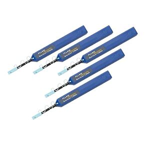 Fluke Networks QuickClean 1.25-5P Quick Clean Cleaner for 2.5mm SC, ST, FC, E2000 Connector and End Faces (Pack of 5), Fiber Tester Accessory