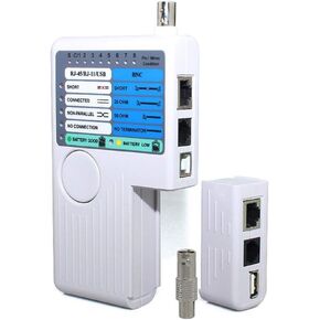 جهاز اختبار كابل الشبكة 4 في 1، جهاز اختبار USB عن بعد RJ11 RJ45 USB BNC لتتبع كابلات UTP STP، اختبار قدرة الجهد الحالي in Kuwait