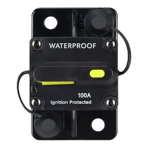 80 Amp Circuit Breaker,with Manual Reset,12V-48V DC, for Car Marine Trolling Motors Boat ATV Manual Power Protect and Automotive Marine Boat Audio System Protection