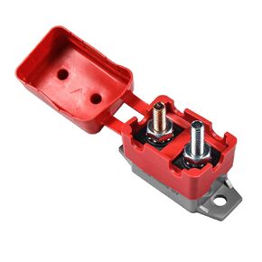 HQRP 2-Pack 30A 12V-24V DC Type 1 Automatic Reset Circuit Breaker with Cover, UL Listed
