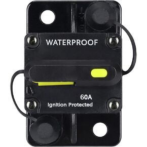 80 Amp Circuit Breaker,with Manual Reset,12V-48V DC, for Car Marine Trolling Motors Boat ATV Manual Power Protect and Automotive Marine Boat Audio System Protection in Kuwait