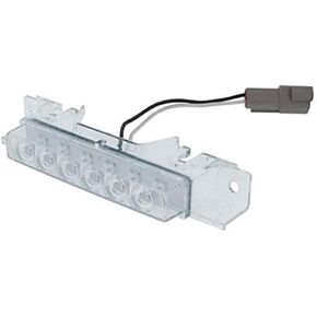 United Pacific 37594 6 Amber LED Exterior Visor Light for 1996-2017 Volvo VNL, Polycarbonate Lens, Epoxy Sealed Circuit Board - Clear Lens - One Unit