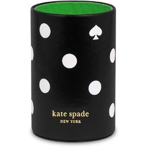 Kate Spade New York Pen and Pencil Holder for Desk, Decorative Pencil Cup, Leatherette Desk Supplies Organizer, Picture Dot