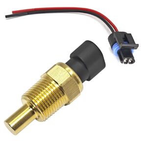 Engine Coolant Temperature Sensor 213-4396 05744030 19187357 with Connector Pigtail Harness - Compatible with GMC Chevy Cadillac Buick Oldsmobile Pontiac