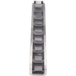Boat Louver Vent Stainless Steel Marine Vent Grille Oblong Stainless Steel 8 Slots Grid Cover Boat Shutters Blind Louvre