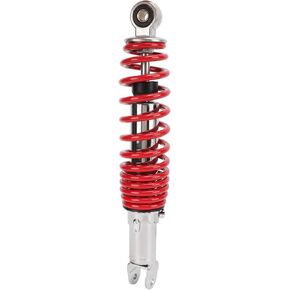 Motorcycle Rear Shock Damper Motorcycle Rear Shock Absorber 300MM 3000LB Steel Alloy Waterproof Replacement for JOG 100 (Red)