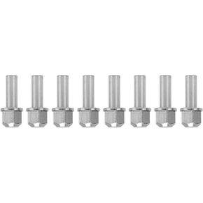 Alomejor RC Wheel Hub Extension Adapter Rustproof Stable Stainless Steel RC Wheel Hub Extension Nut 8 Pieces for 1/10 RC Car (20mm)