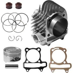 62.5mm 2.46'' Cylinder Kit with Gaskets and Piston Set for 4 Stroke GY6 170cc 180cc 200cc 1P63QML Engine ATV Moped Go-Kart Scooter Quad 4 Wheeler Go Kart Scooter