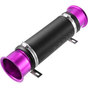 ACROPIX 76mm 3inch Universal Car Air Duct Hose Cold Air Turbo Intake Pipe Gold Tone - Pack of 1