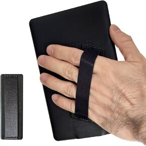 Hand Holder Strap for 6-8" Kindle eReaders Fire Tablet, Tablet Hand Holder Strap, Tablet Handle Grip for iPad,High-Elasticity Versatile Hand Strap Lightweight Finger Grip Holder, Black-1pc