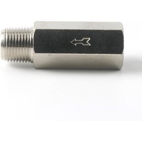 92833 3/8" Female to 3/8" Male NPT Check Valve, Nickel Plated Brass