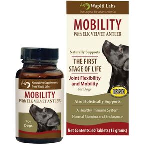 60 Count Dog Mobilty with Elk Velvet Antler Tablets