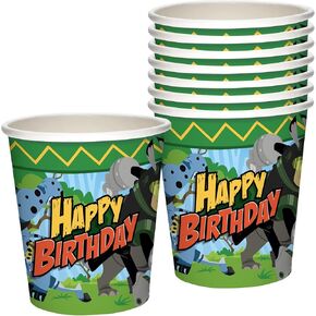 Treasures Gifted Officially Licensed Wild Kratts Paper Cups 8ct - 9oz Wild Kratts Cups for Kids - Wild Kratts Birthday Party Cups - Wild Kratts Party Supplies - Wild Kratts Birthday Party Supplies in Kuwait